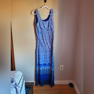 Spense womens empire waist belted maxi dress